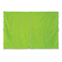 Ergodyne Shax 6096 Pop-Up Tent Sidewall with Zipper, Single Skin, 10 ft x 10 ft, Polyester, Lime