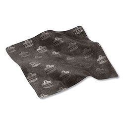Ergodyne Skullerz 3216 Microfiber Cleaning Cloth, 5.9 x 5.9, Black