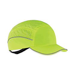 Ergodyne Skullerz 8955 Lightweight Bump Cap Hat, Short Brim Lime