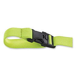 Ergodyne Squids 3150 Elastic Lanyard with Buckle, 2 lb Max Working Capacity, 18 in to 48 in Long, Lime