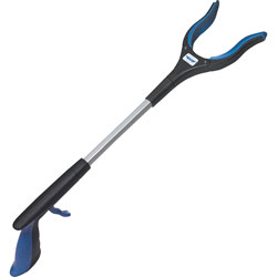 Ettore Products Pickup Tool, Multipurpose, 4 inWx16 inLx1-1/4 inH, Blue
