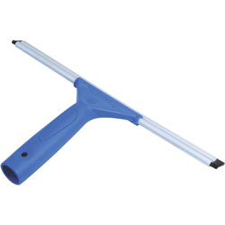 Ettore Products Squeegee, All-Purpose, Tapered Handle, 6-1/2 inx10 inx1-1/2 in, Blue