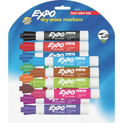 Expo® Dry-erase Marker, Chisel Point, 12 Ct., Assorted