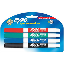 Expo® Dry-erase Markers, Fine Point, Nontoxic, Assorted