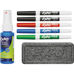Expo® Expo Dry Erase Set, Low Odor, Fine Tip, Assorted