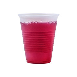 Fabri-Kal RK Ribbed Cold Drink Cups, 9 oz, Clear, 100/Sleeve, 25 Sleeves/Carton