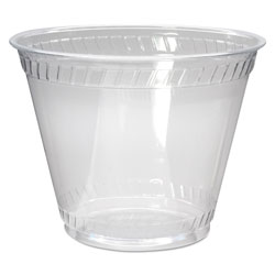 Fabri-Kal Greenware Cold Drink Cups, 9 oz, Clear, Old Fashioned, 50/Sleeve, 20 Sleeves/Carton