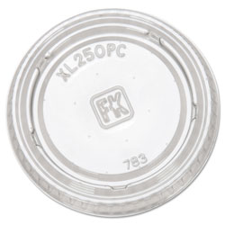 Fabri-Kal Portion Cup Lids, Fits 1.5 oz to 2.5 oz Cups, Clear, 125/Sleeve, 20 Sleeves/Carton