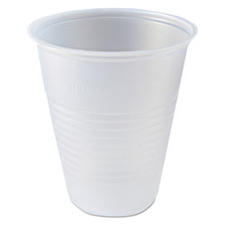 Fabri-Kal RK Ribbed Cold Drink Cups, 7 oz, Clear, 100 Bag, 25 Bags/Carton