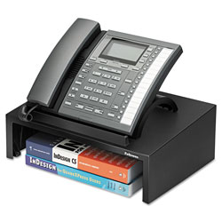 Fellowes Designer Suites™ Telephone Stand, 13 x 9.13 x 4.38, Black Pearl