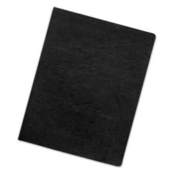 Fellowes Executive Leather-Like Presentation Cover, Black, 11.25 x 8.75, Unpunched, 50/Pack