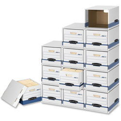 Fellowes File/Cube Box Shell, Letter/Legal, 12 in x 15 in x 10 in, BE/WE