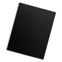 Fellowes Futura Presentation Covers for Binding Systems, Opaque Black, 11 x 8.5, Unpunched, 25/Pack