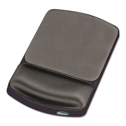Fellowes Gel Mouse Pad with Wrist Rest, 6.25 x 10.12, Graphite/Platinum