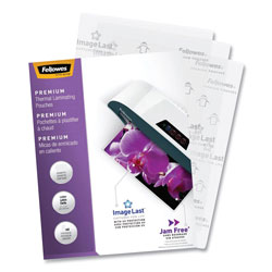 Fellowes ImageLast Laminating Pouches with UV Protection, 5 mil, 9 in x 11.5 in, Gloss Clear, 60/Pack