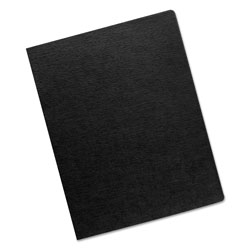 Fellowes Expressions Linen Texture Presentation Covers for Binding Systems, Black, 11.25 x 8.75, Unpunched, 200/Pack