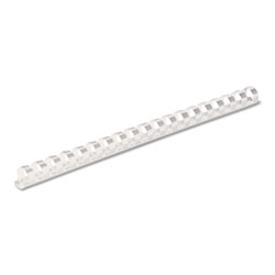 Fellowes Plastic Comb Bindings, 1/2 in Diameter, 90 Sheet Capacity, White, 100/Pack