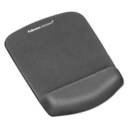 Fellowes PlushTouch Mouse Pad with Wrist Rest, 7.25 x 9.37, Graphite