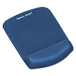 Fellowes PlushTouch Mouse Pad with Wrist Rest, 7.25 x 9.37, Blue