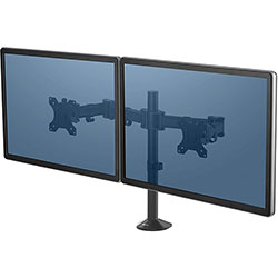 Fellowes Reflex Dual Monitor Arm - 2 Display(s) Supported - 30 in Screen Support - 48 lb Load Capacity