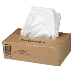 Fellowes Shredder Waste Bags, 16 to 20 gal Capacity, 50/Carton