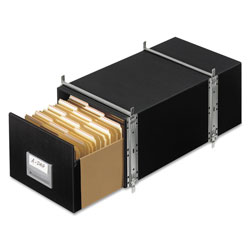 Fellowes STAXONSTEEL Maximum Space-Saving Storage Drawers, Legal Files, 17 in x 25.5 in x 11.13 in, Black, 6/Carton
