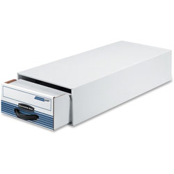Fellowes Stor/Drawer Plus File, 10-1/2 inx6-1/2 inx25-1/4 in, White/Beige