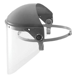 Fibre-Metal High Performance® Faceshield System, F400 Series, 4 in Crown, Quik-Lok Mounting Cup