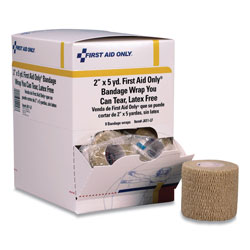 First Aid Only Bandage Wrap You Can Tear, 2 in x 15 ft, 8/Box