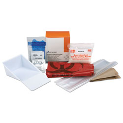 First Aid Only BBP Spill Cleanup Kit, 3.625 in x 4.312 in x 2.25 in
