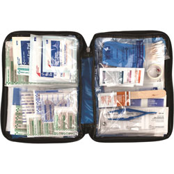 First Aid Only First Aid Kit, 138 Pc, Fabric, Blue