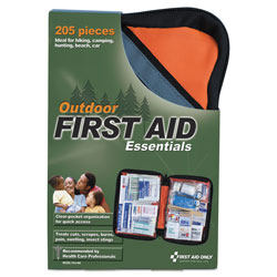 First Aid Only Outdoor Softsided First Aid Kit for 10 People, 205 Pieces, Fabric Case