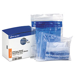 First Aid Only Refill for SmartCompliance General Business Cabinet, (1) CPR Mask; (4) Gloves
