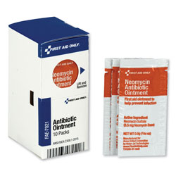 First Aid Only SmartCompliance Antibiotic Ointment, 0.9 g Packet, 10/Box