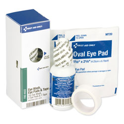 First Aid Only SmartCompliance Eyewash Set with Eyepads and Adhesive Tape, 4 Pieces