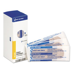 First Aid Only SmartCompliance Fabric Bandages, 1 in x 3 in, 25/Box