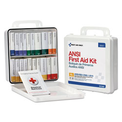First Aid Only Unitized Weatherproof ANSI Class A+ First Aid Kit for 50 People, 24 Units