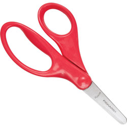 Fiskars 5 in Blunt-tip Kids Scissors - 5 in Overall LengthSafety Edge Blade - Blunted Tip - Red - 1 / Each