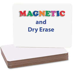 Flipside Magnetic Dry-Erase Board, 9 in x 12 in, 12/PK, White