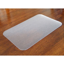Floortex Anti-Microbial Desk Pad, 17 in x 22 in, Clear