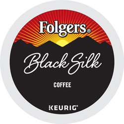 Folgers K-Cup Black Silk Coffee - Compatible with Keurig Brewer - Dark/Bold/Smooth - 24 / Box