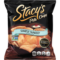 Frito Lay Pita Chips, Simply Naked, 5-1/4 inWx1-1/2 inLx6-3/4 inH, 24/BX