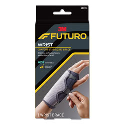 Futuro Adjustable Reversible Splint Wrist Brace, Fits Wrists 5 1/2 in- 8 1/2 in, Black