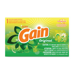 Gain Powder Laundry Detergent, Original Scent, 1.8 oz Box, 156 Boxes/Carton