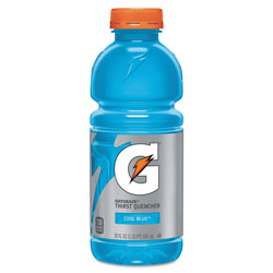 Gatorade G-Series Perform 02 Thirst Quencher, Cool Blue, 20 oz Bottle, 24/Carton