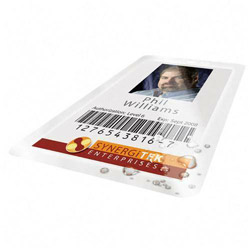 GBC® UltraClear Thermal Laminating Pouches, 7 mil, 2.56 in x 3.75 in, Gloss Clear, 100/Box