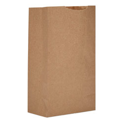 GEN Grocery Paper Bags, 30 lbs Capacity, #3, 4.75 inw x 2.94 ind x 8.56 inh, Kraft, 500 Bags