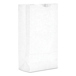 GEN Grocery Paper Bags, 35 lbs Capacity, #10, 6.31 inw x 4.19 ind x 13.38 inh, White, 500 Bags