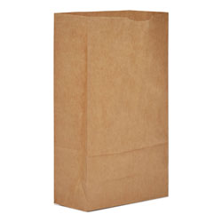 GEN Grocery Paper Bags, 50 lbs Capacity, #6, 6 inw x 3.63 ind x 11.06 inh, Kraft, 500 Bags