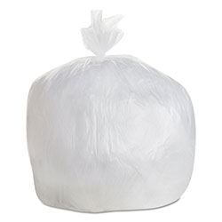 GEN High Density Can Liners, 30 gal, 8 mic, 30 in x 36 in, Natural, 25 Bags/Roll, 20 Rolls/Carton